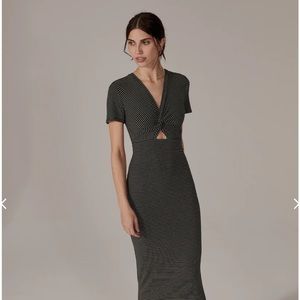 Favorite Daughter Anywhere Dress striped black and white